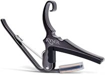 Kyser Quick-Change Capo for 6-string acoustic guitars, Black Chrome, KG6BC