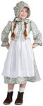 Dress Up America Pioneer Costume for Girls - Colonial Prairie Dress for Kids - Revolutionary Costume Set