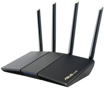 ASUS RT-AX1800S Dual Band WiFi 6 Extendable Router, Subscription-Free Network Security, Parental Control, Built-in VPN, AiMesh Compatible, Gaming & Streaming, Smart Home