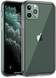 MXX Case for iPhone 11 Pro Max Clear Case, Hybrid Cover with Transparent PC Hard Back and Soft TPU Bumper, Shock Absorbent Frame, Scratch Resistant, Ultra Slim for 11 Max Pro 6.5 inch (Crystal Clear)