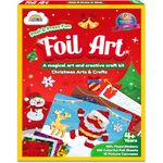 ZMLM Christmas Crafts Gifts for Kids: Foil Art Christmas Holiday Crafts for Kids Stocking Stuffers Foil Art & Craft Supplies for 4 5 6 7 8 9 10 Girls Boys Party Activity Kits Fun Christmas Toys Gifts