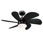 Westinghouse Lighting Turbo Swirl Indoor Ceiling Fan, 50 W, Gun Metal Finish with Black Blades