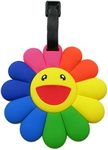 Tapp C. Travel Luggage Name Tag - Happy Face Flower