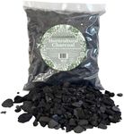 HydraGarden Horticultural Charcoal for Tropical Plants, Terrariums & Gardens - 100% Natural Organic Premium Hardwood BioChar Soil Ammendment - Chunky 2mm to 20mm 2.2lbs