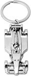 Indycar Nascar F1 Formula 1 Racing Car Model Keychain Gift, Silver, Silver