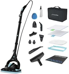 Euroflex Vapour Pro Steam Mop & 18pc Multipurpose Portable Steam Cleaner for Hardwood, Carpets, Kitchens, Bath, Cars, Tile & Grout Cleaning; Kills 99.99% of Germs & Bacteria; 5 Year Warranty