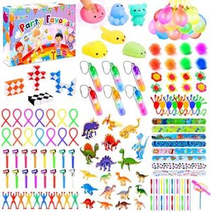 Conjunto de juguetes antiestrés, obsequios de cumpleaños infantiles, para fiesta, regalo, cumpleaños, bombas de agua, juguetes de apretar, serpientes escurridizas, dados
