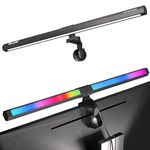 Quntis Monitor Light Bar RGB PRO, Longer RGB Backlight, Screen Gaming Light Bar with Touch Control, Dimmable No Screen Glare Computer Desk Lamp, e-Reading Lamp for Task Home Office