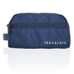 TRAVALATE Solid 13 Cms Cosmetic Pouch (L_TR1319_Blue)