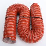 AC PERFORMANCE 2.5" ID Red Automotive Silicone Air Induction Intake Hose, Length 1 Meter (3.3 Feet)