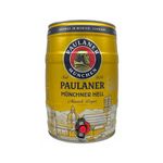 Paulaner Munchner Hell Premium German Lager 5ltr Mini Keg - 4.9% ABV - German Beer Gifts for Men and Women, Beer Gift Set, Birthday Beer, Craft Beer Gift Set, Lager Gift Set, World Beers