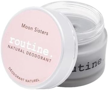 ROUTINE Natural Deodorant for Women and Men 58g | Activated Charcoal Deodorant with Scent of Rose, Lavender, Vetiver & Neroli | Travel Size Deodorant Deodorant Jar - Moon Sisters