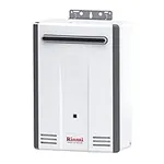 Rinnai V53DeN Natural Gas Tankless Water Heater with Space-Saving Design and Smart Features, Outoor Installation, 5.3 GPM
