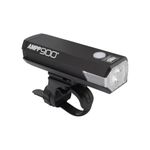 CatEye AMPP 900 Super Bright LED Bicycle Front Lights - OptiCube Technology - IPX4 Waterproof Rated - FlexTight Easy Fit Bracket - USB Rechargeable - Cycling Lights, Black