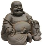 Hi-Line Gift Ltd Happy Sitting Buddha Statue-16.5-Inch Tall