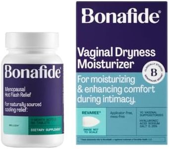 Bonafide Relizen + Revaree – Hormone-Free Relief from Hot Flashes and Night Sweats During Menopause* + Vaginal Moisturizer with Hyaluronic Acid – 1 Month Supply
