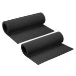 PATIKIL 39.3" x 16" x 1/4" Air Conditioner Filter Replacement, 2 Pack Compatible Foam Filter Washable Reusable for Air Conditioning Purifiers, Black