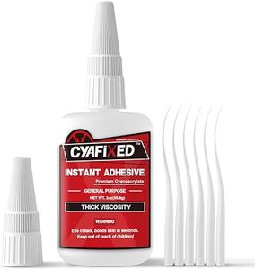 CYAFIXED Strong Cyanoacrylate (CA) Super Glue, High Strength Thick Viscosity Instant CA Glue, 2 oz. (56.8 Grams) - CA Glue for Hobby Models, DIY Crafts and Filling Gaps