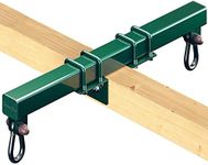 Swurfer Swing Set Conversion Bracket - No Tree, No Problem, Convert Your Swingset into a Swurfset, Heavy Duty Adjustable Horse Glider Attachment Bracket for Kids Ages 12 and Up, Up to 150lbs (Green)