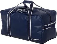 Winnwell Classic Team Hockey Bag - Sports Equipment Bags for Ice Hockey, Football, Ringette Gear - Stores Shoulder Elbow Shin Pads, Gloves, Skates, Neck Guard, Helmut, Tape (Navy, Junior)