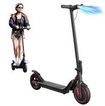 iScooter Electric Scooter for Adults, 350W Motor, 30 km/h Top Speed, Foldable Lightweight Commuter Scooter, 8.5" Tires, LED Display, Dual Braking System, Portable Ride for City Commute & Campus Travel