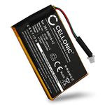 CELLONIC® GPS Battery Replacement for Garmin Edge 605 / Edge 705 361-00019-12 1250mAh Capacity SatNav Sat Nav Navi Power Pack