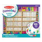 Melissa & Doug Deluxe Created By Me! Wooden Alphabet Beads Set (Jewelry-Making Kit, Over 200 Beads, 8 Cords)