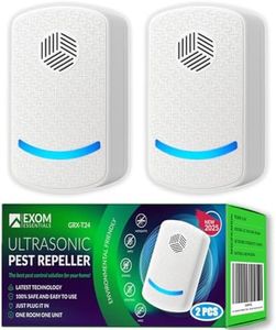 ES-2, Ultrasonic Pest Control Repeller - Electronic & Ultrasound, Indoor Plug-in Repellent - Get rid of - Rodents, Mice, Squirrels, Bats, Insects, Bed Bugs, Ants, Fleas, Spiders, Roaches (2 Pack)