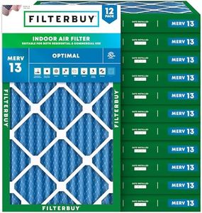 Filterbuy 20x32x2 Air Filter MERV 13 Smoke & Allergy Defense (12-Pack)