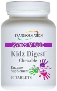 Transformation Enzymes Kidz Digestive Enzyme Supplement Chewable, 90 Tablets - #1 Physician Practitioner Recommended, Promote Healthy and Complete Digestion and Elimination