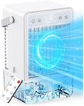Portable Air Conditioner, 1500ML Tank Evaporative Air Cooler With Remote Control, 5 Speeds Cooling Fan, 2 Spray Modes, 7 Color Lights & 2-10H Timer, 4-IN-1 Personal Fan for Home Bedroom Office