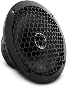 DS18 PRO-ZT6 6.5-Inch 2 Way Pro Audio Midrange Speakers with Built-in Bullet Tweeter 4-Ohms 450W Max 225W RMS Water Resistant - Black Metal Mesh Grill Included (1 Speaker)