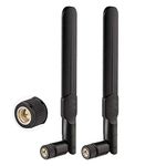 Bingfu 4G LTE 8dBi SMA Male Antenna (2-Pack) Compatible with 4G LTE Wireless CPE Router Hotspot Cellular Gateway Trail Camera Game Camera Outdoor Security Camera Cell Phone Signal Booster Amplifier