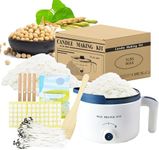 Ksedcon Candle Making Kit with Wax Melter, Bulk Soy Wax for Candle Making, DIY Candle Maker Supplies for Beginner Adults with 5lbs Soy Wax, Wax Melter, 100 Candle Wicks, 100 Wick Stickers