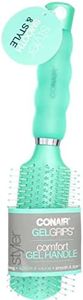 Conair Gel Grips Soft Handle All Purpose Hair Brush, Color May Vary 1 ea (Pack of 2)