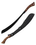 Condor Tool & Knife, Parang Machete, 17-1/2in Blade, Hardwood Handle with Sheath