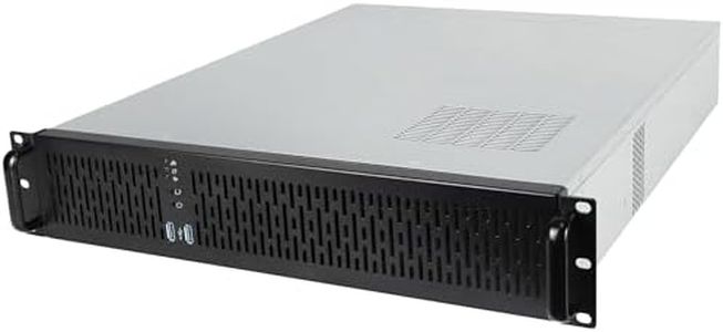 Rosewill 2U Server Chassis Rackmount Case, 4X 3.5 Bays, 2X 2.5 Devices, ATX Compatible, Up to 4X 80mm Fans, 2X USB 3.0, Silver/Black - RSV-Z2850U