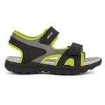 Geox J Vaniett Boy C Sandal, Black Lime, 10 UK Child