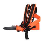 Petrol Strimmer Strap with Double Shoulder Nylon Belt,Strimmer Harness Padded Convenient Strimmer Double Breasted Shoulder Harness Strap for Brush Cutter Garden