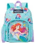 Disney The Little Mermaid Backpack Kids | Girls Ariel Sea Character Blue Rucksack | Luggage Sports School Bag Adjustable Straps | Princess Merchandise Gifts