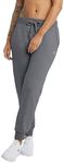 Champion Women's Powerblend Fleece Joggers, Jogger Sweatpants for Women, 29", Granite Heather, X-Small