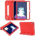 HDE iPad 10th Generation Case for Kids with Built-in Screen Protector Shockproof iPad Cover 10.9 inch with Multi Angle Viewing Handle Stand Red