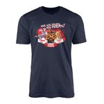 Ready for Freddy? T-Shirt Top Tee - Survival Horror Hostile Video Game Character Inspired Gamer Five Nights Fazbear's Pizza Adult Teen Gift Present (Small, Oxford Navy Prime)