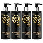 Redone Aftershave Cream Cologne 400ml | Moisturising and Impressive Fragrance for Men (Gold) 4 PCS