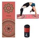 Oaygat Yoga Towel Non-slip Yoga Towel Quick Dry Fitness Mat Towel with Coner Pocket Sweat Absorbent Yoga Blanket with Mesh Carrying Bag Washable Yoga Towel Mat Hot Yoga Towel for Pilates Workout