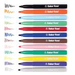 Baker Ross AW346 Chunky Felt Tip Pens Bulk Tub, Markers for Kids Arts and Crafts Activities and Teacher Supplies, Assorted, 48