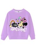 Kuchipoo Girls Regular Fit Winterwear Sweatshirt (© Disney-SWT-306, 11-12 Years, Multi-Colored)