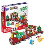 MEGA Pokémon Action Figure Building Toys, Holiday Train with 373 Pieces, 4 Poseable Characters, Gift Idea for Kids, HHP69