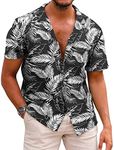 COOFANDY Men's Hawaiian Floral Shir