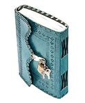 Mateshwari Handicraft Leather Diary || Journal || Notepad Writing Book With Lock & Key Size 7 * 5 ( Ocean Blue ) Gift For Man & Woman